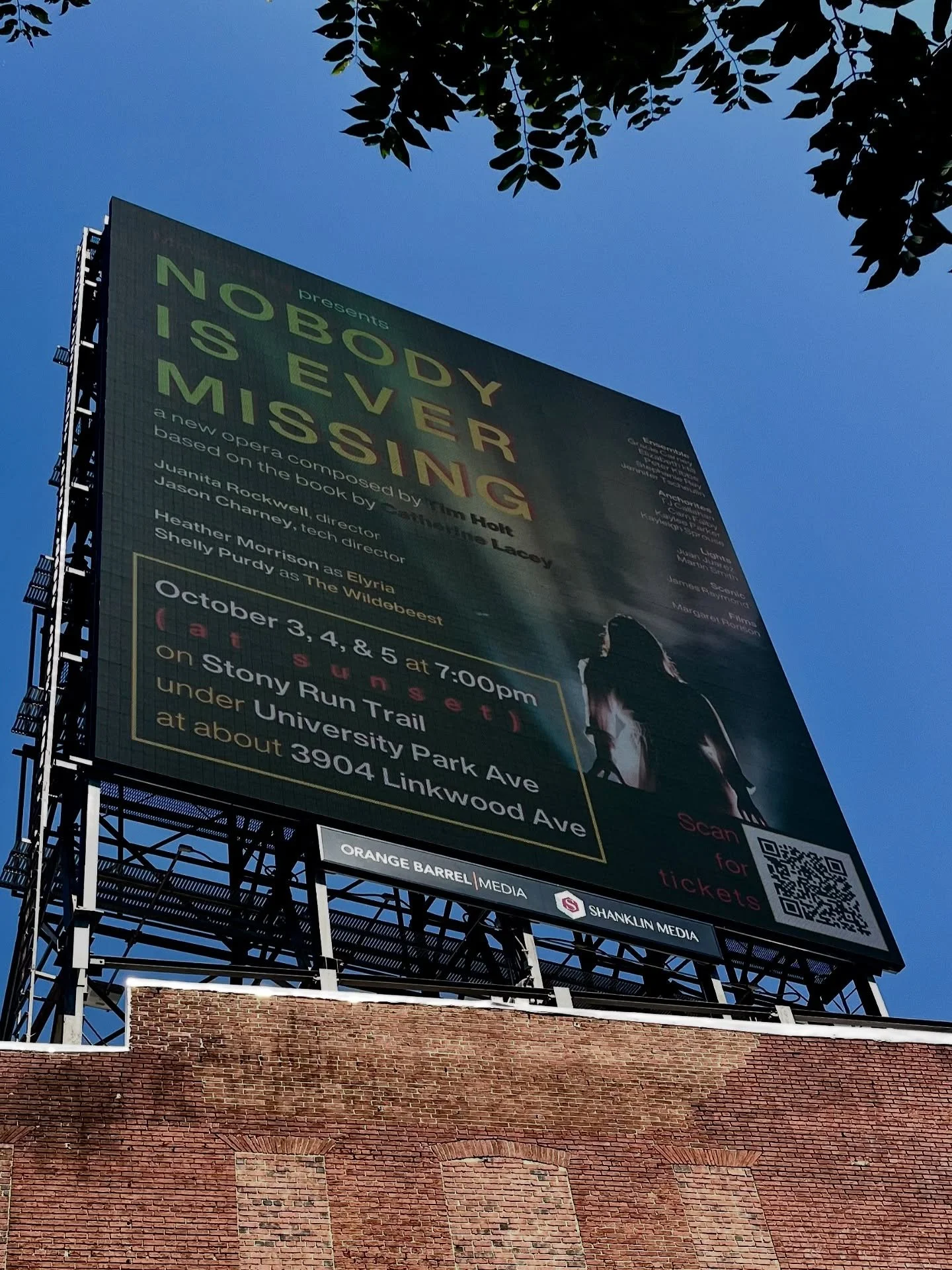 Up on the big board this weekend! Check us out while you&rsquo;re walking by. Then come to the show on October 3, 4, or 5! Link in bio.
