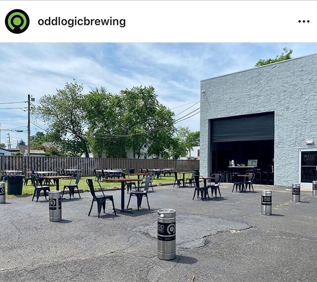 @oddlogicbrewing Friday 85 degrees &amp; Sunny 
Perfect Combo To Come For Sitting Eating &amp; Drinking