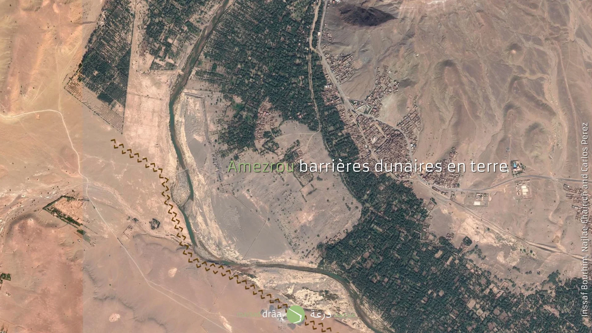 Ils proposent, tout d'abord, la construction d'une première barrière construite en terre et remplie de sable.
