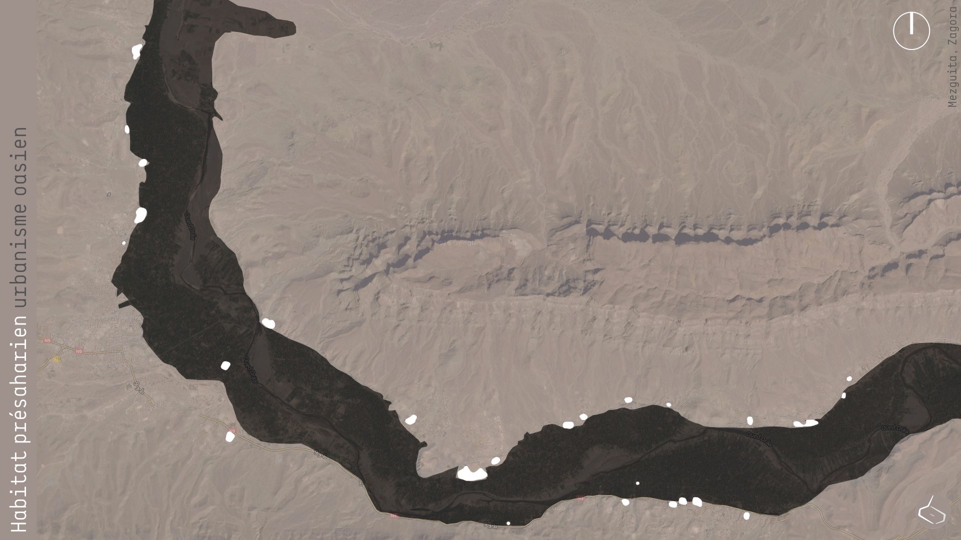 6. Les ksour ont dû être bâtis au bord de la palmeraie (sauf trois). 6. The ksour had to be built at the edge of the palm grove (except three of them). PATRIMOINE/HERITAGE MEZGUITA: https://plus.google.com/u/1/collection/oCo9c