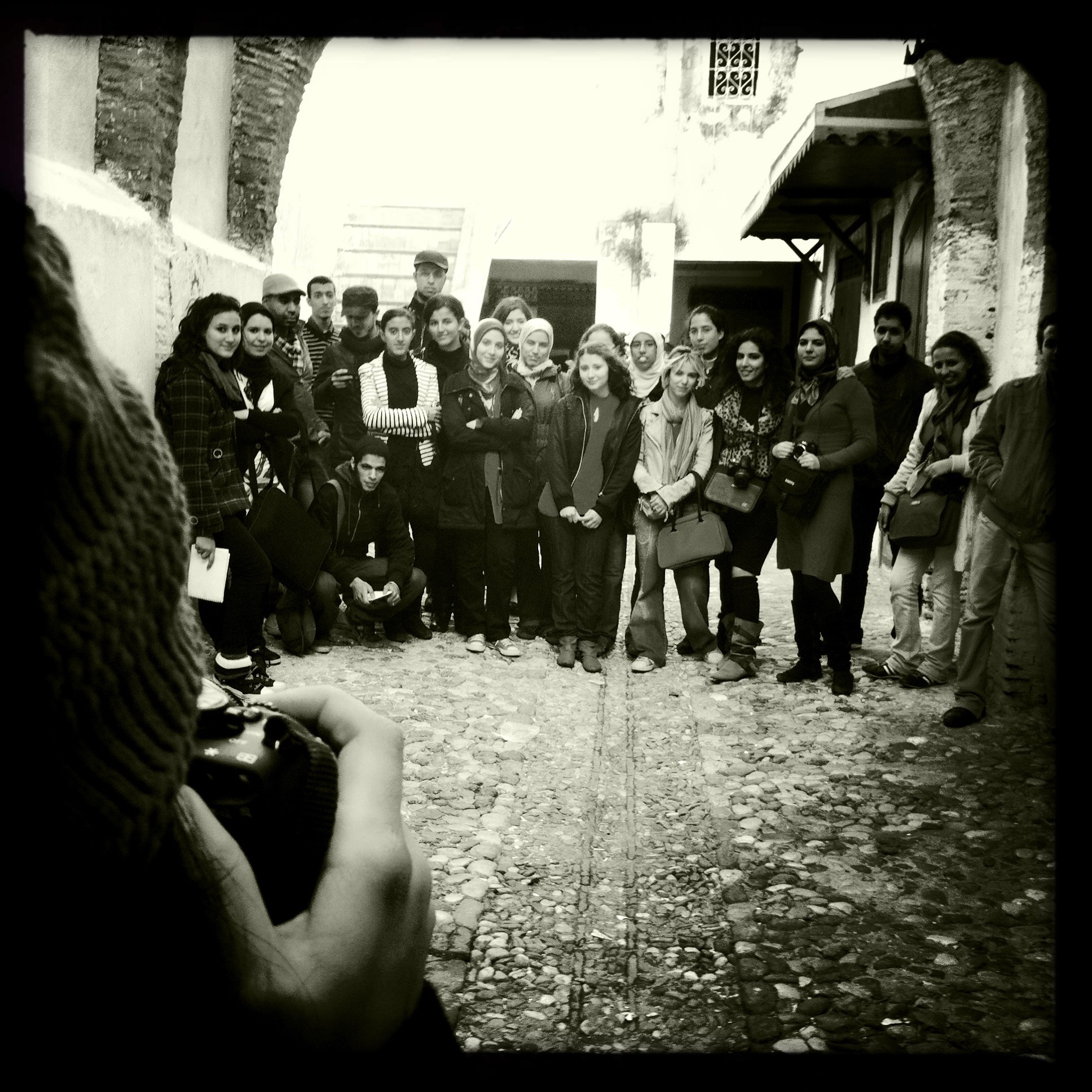 art and architecture students, medina of Tetouan