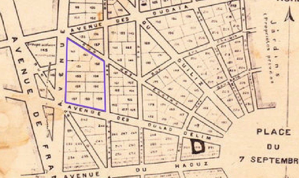 Landais 1913 cadastral map detail