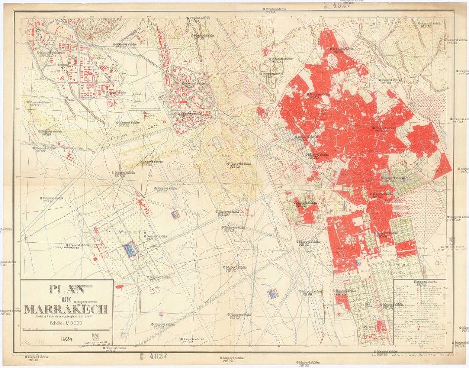 Plan of Marrakech 1924 