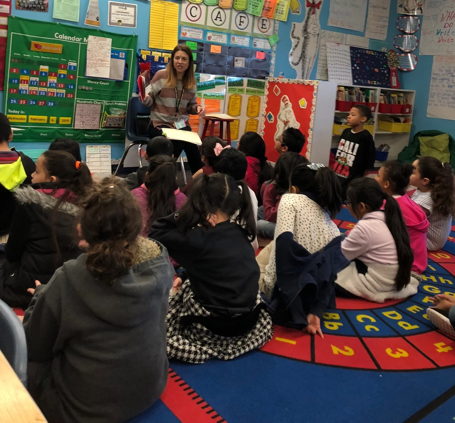 Emily Hayden-Granger teaching at Laurel Elementary