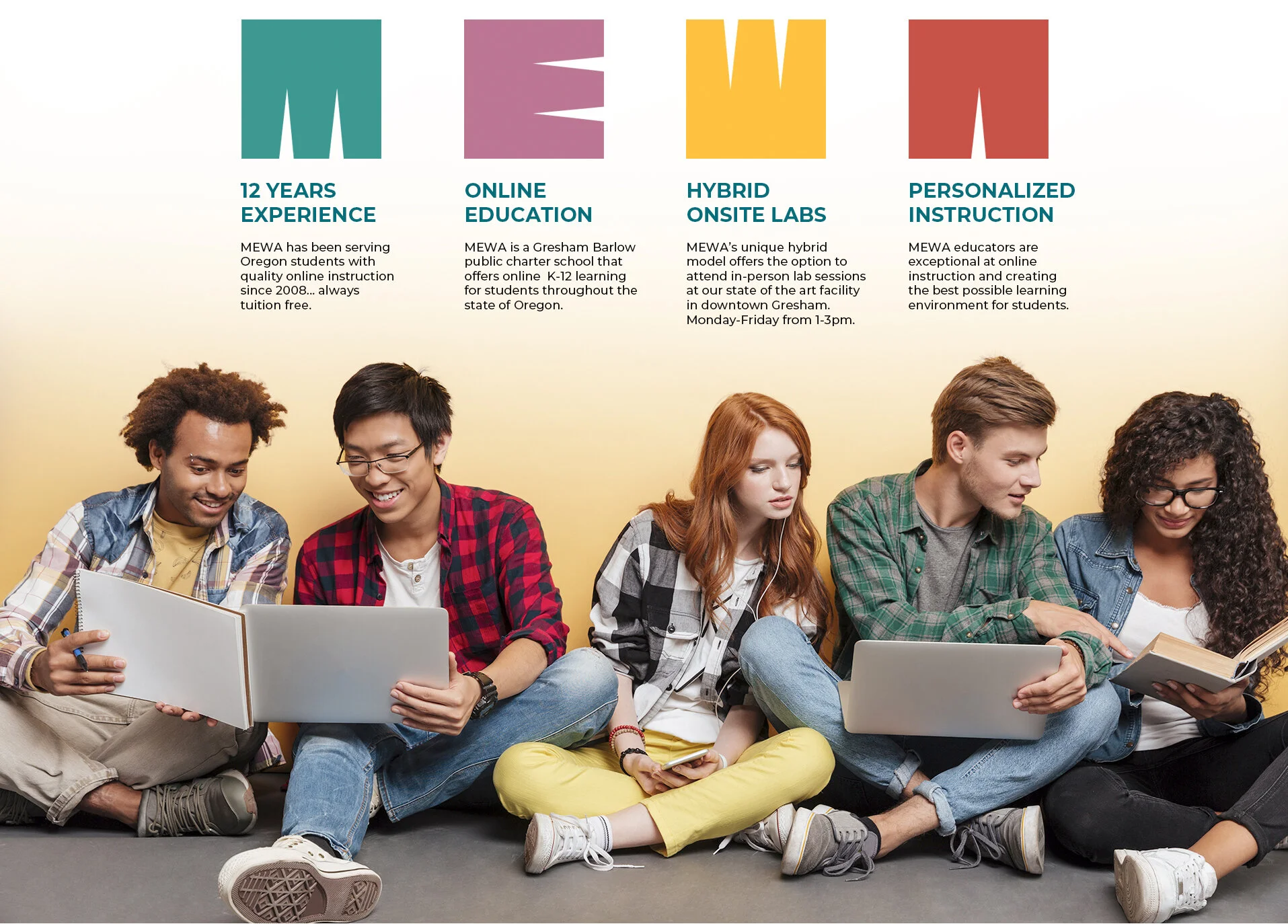 MEWA GED landing — Metro East Web Academy