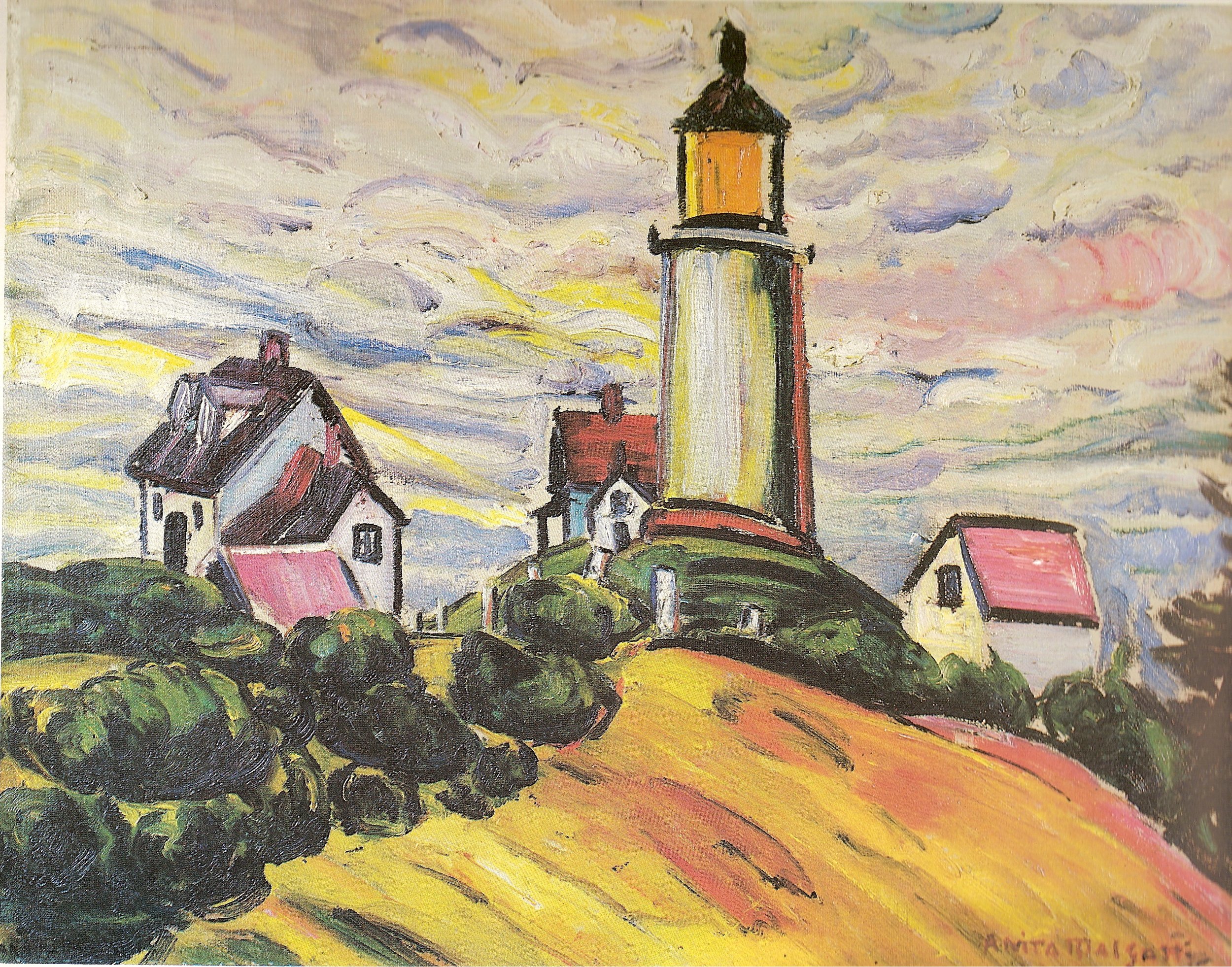 Anita Malfatti, O Farol de Monhegan, 1915, óleo sobre tela