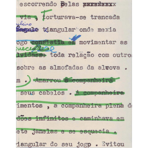Detalhe de rascunho de Ana C. - Sua obra é referência no Brasil do século XX