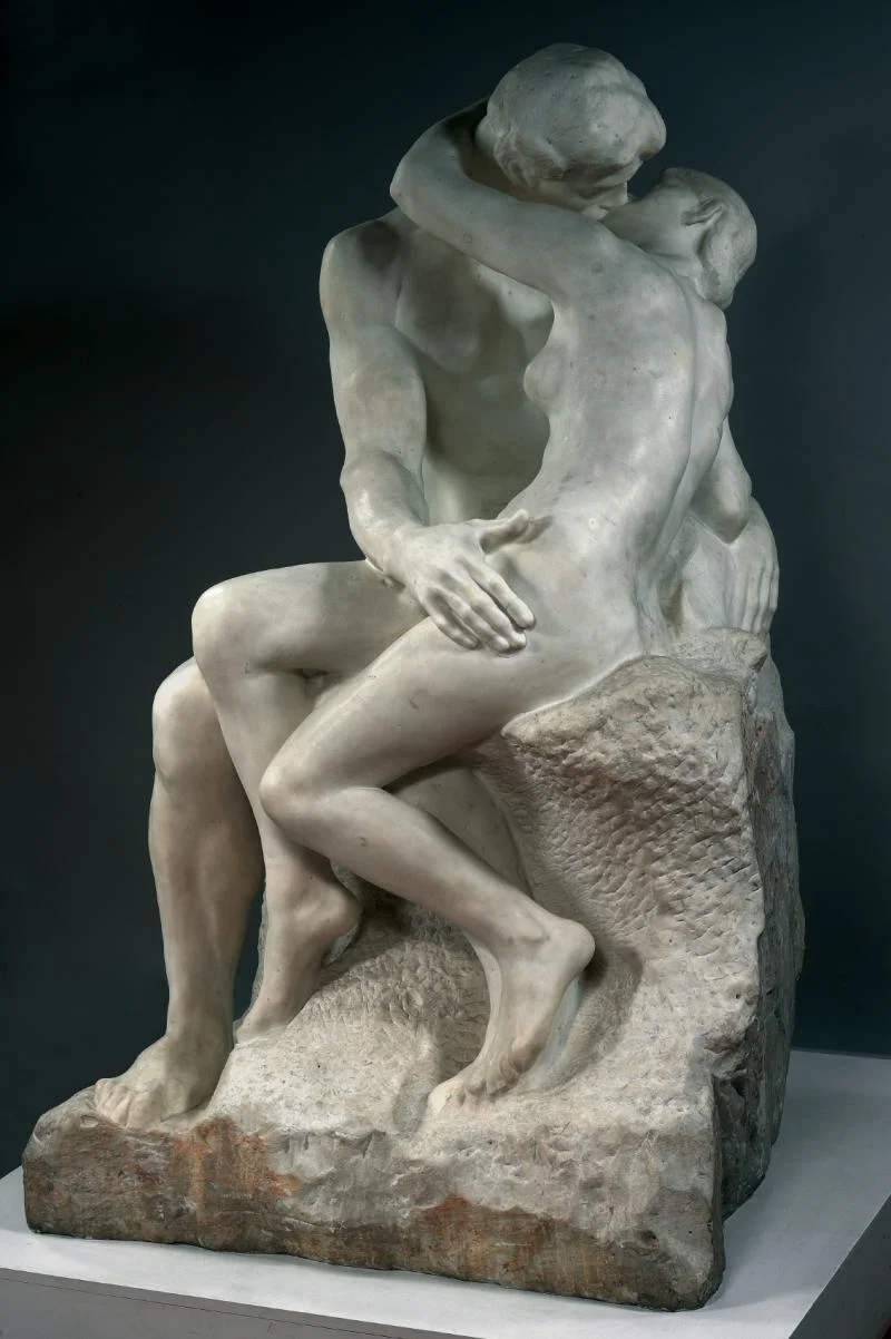 Auguste Rodin, O beijo, 1882-1889, mármore, 182 x 112 x 117 cm