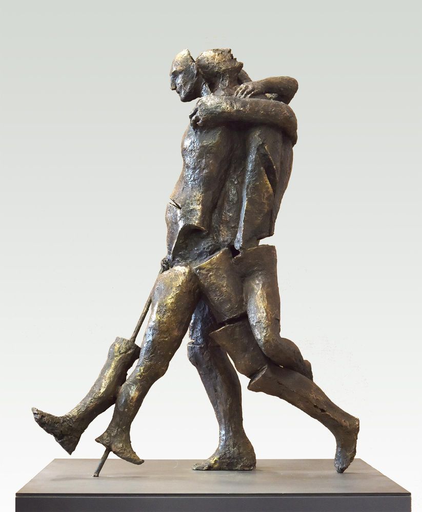 Tamara Kvesitadze, Não me deixe, 2017, bronze, 70 x 66 x 90 cm