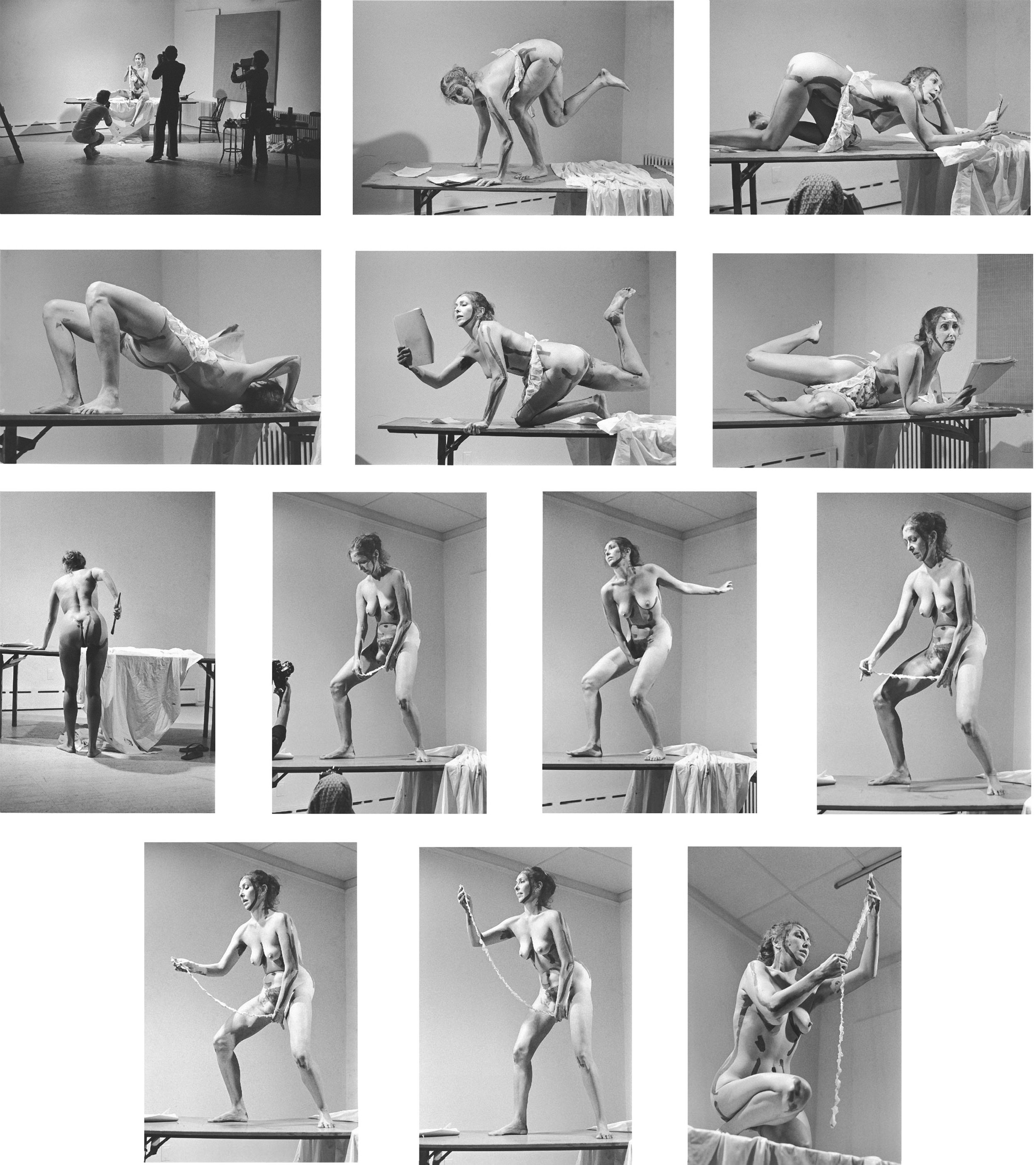 Carolee Schneemann, Interior Scroll, 1975, performance