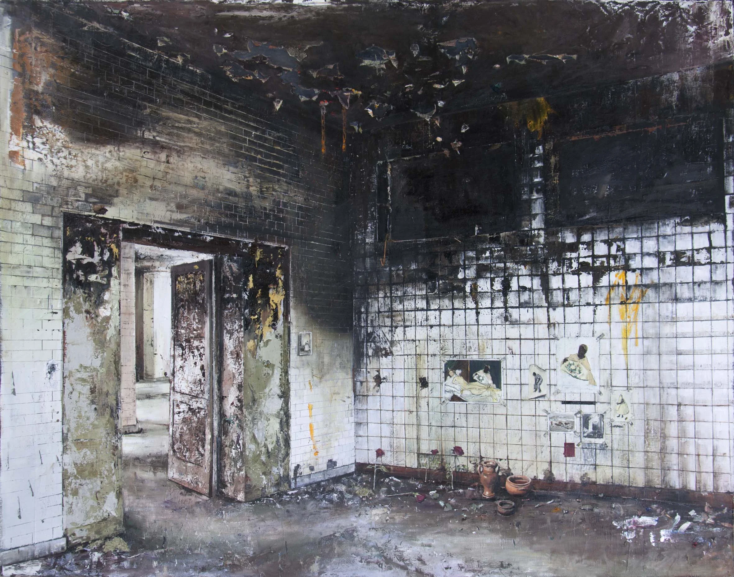 André Griffo, Back To Olympia, 2016, óleo sobre tela