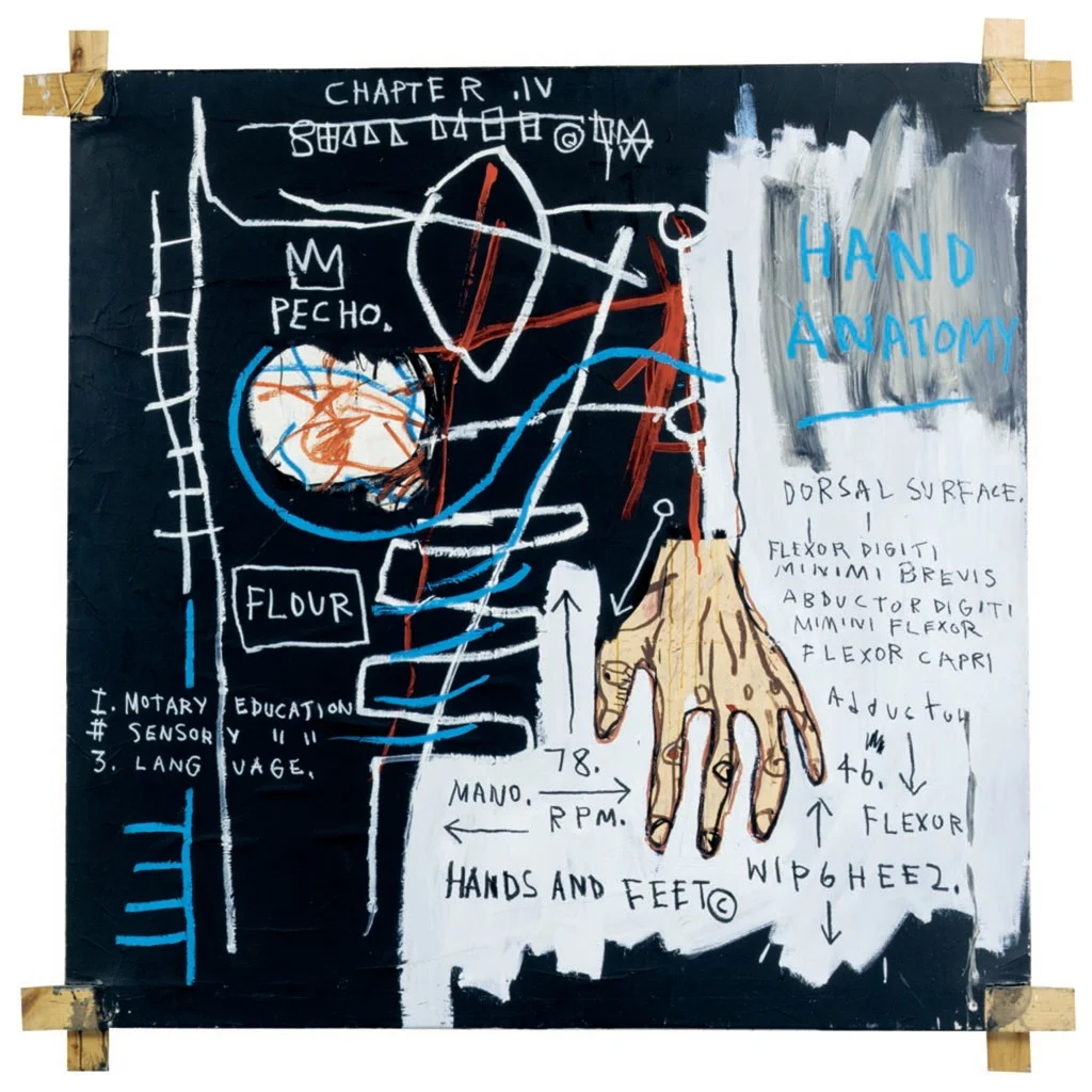  Jean-Michel Basquiat, Hand Anatomy, 1982
