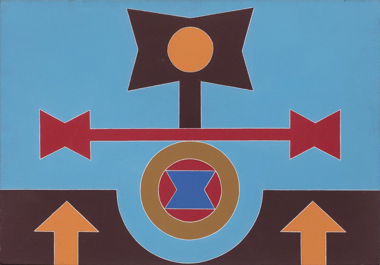 Rubem Valentim, Variação 1, 1987, acrílica sobre tela
