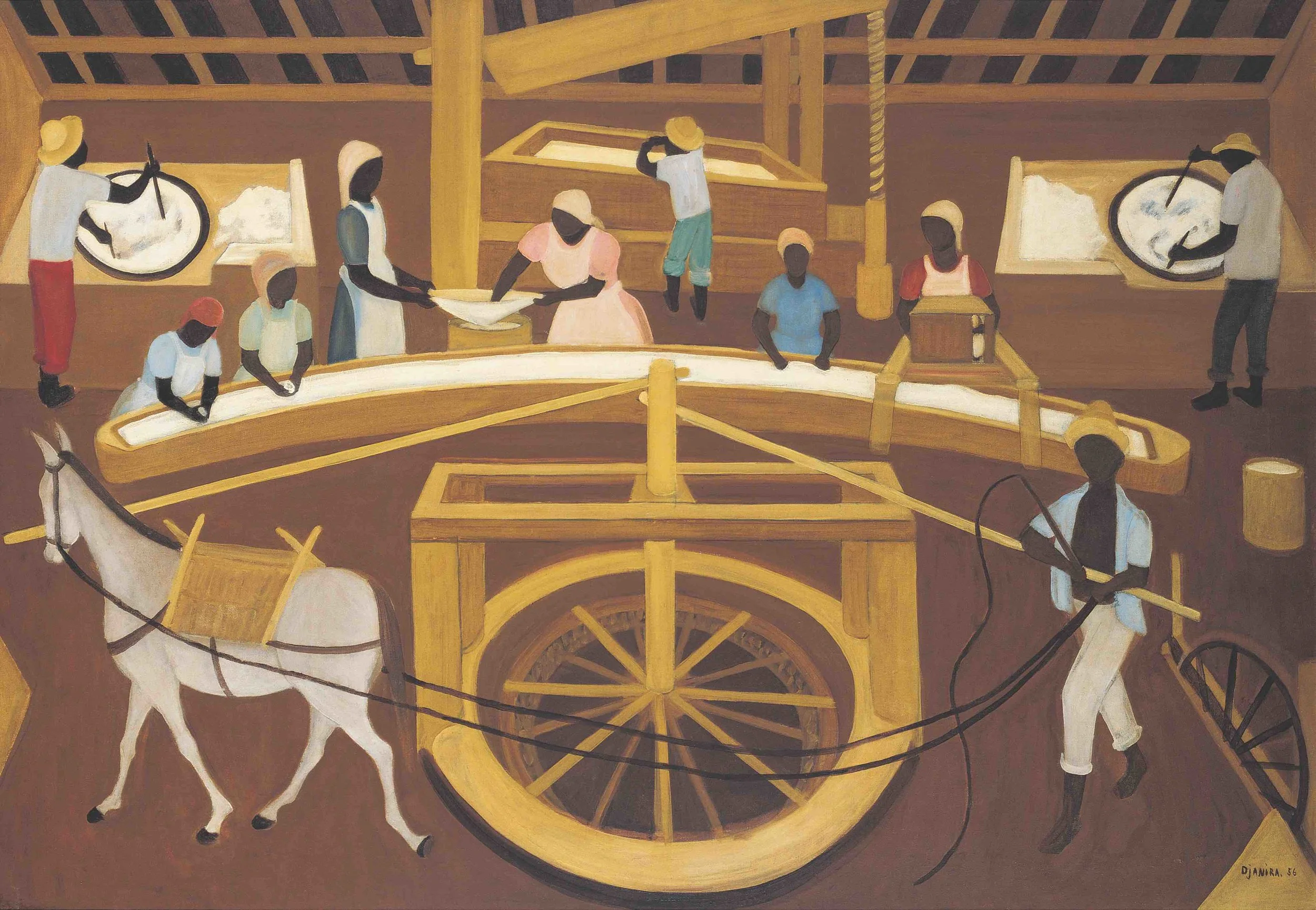 Djanira, Casa de farinha, 1956, óleo sobre tela, 90 x 132 cm / Foto: Pedro Oswaldo Cruz