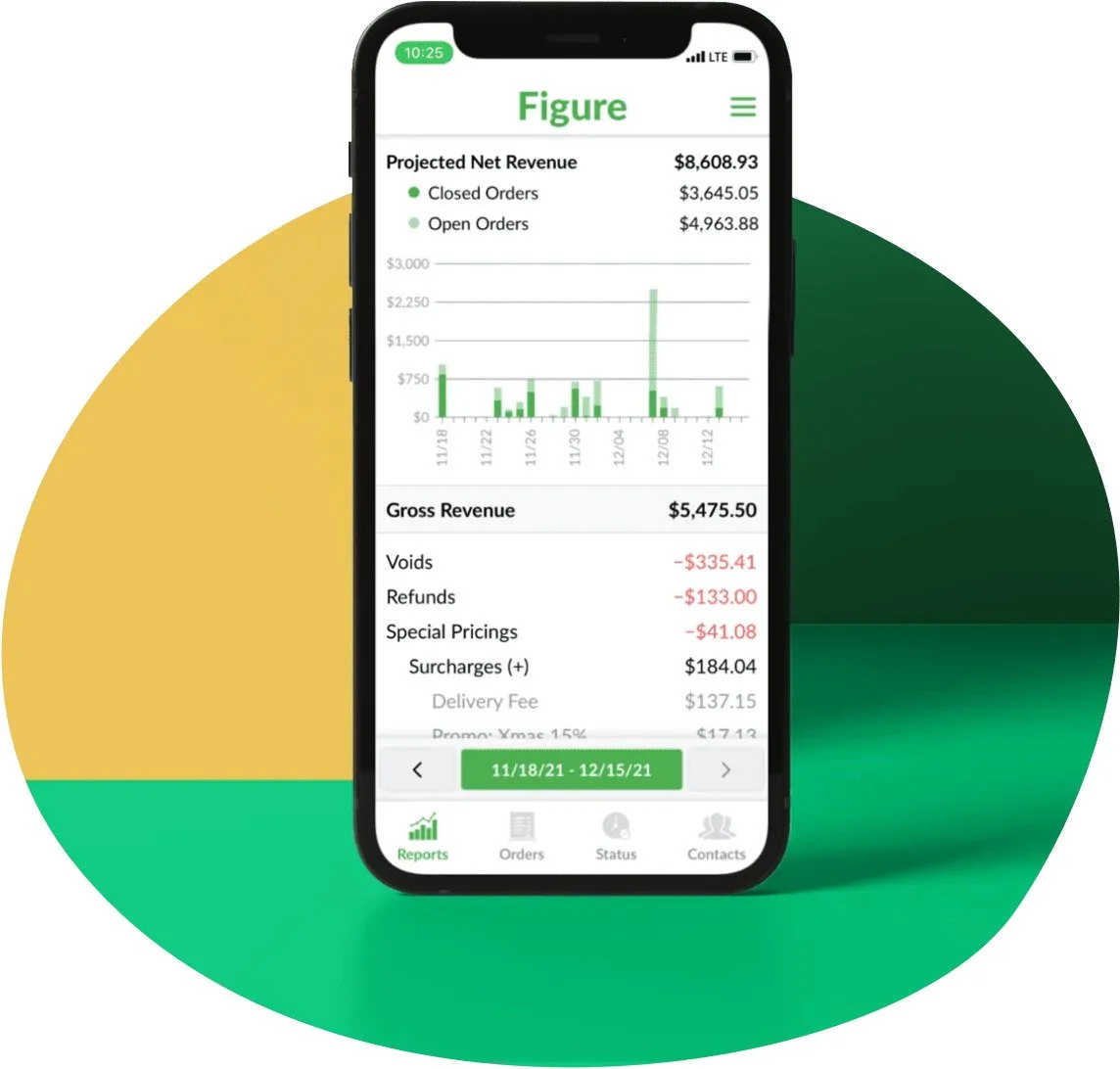 Figure's mobile app for managing business on the go