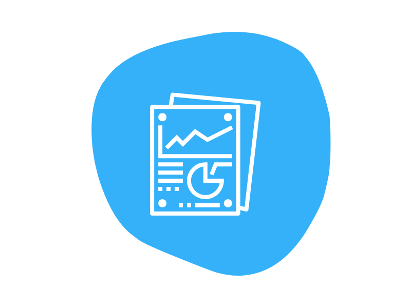 icon of financial reports