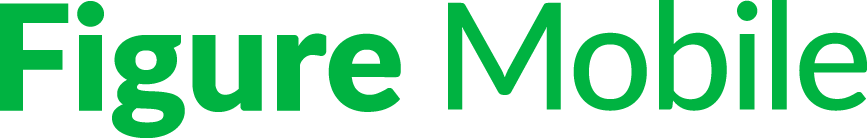 Figure Mobile logo. Close-up of the text 'Figure Mobile' in green font on a white background.