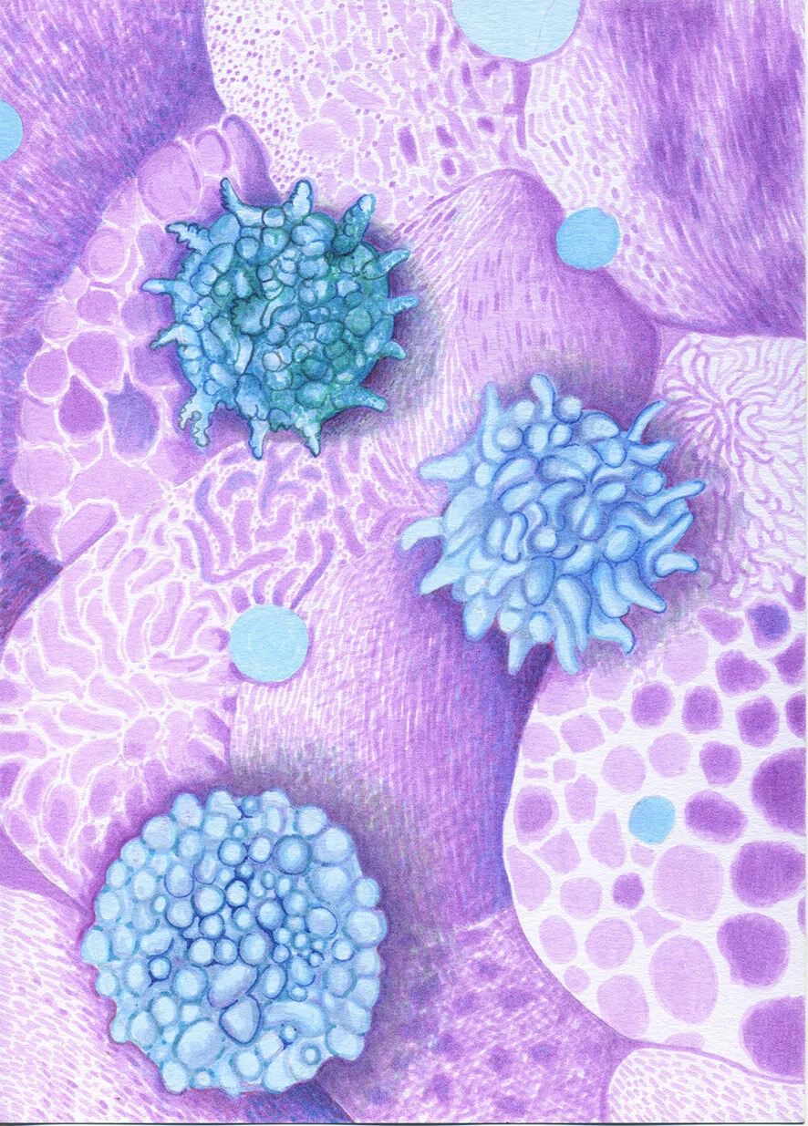  Fragmentos del cosmos 14. Tinta pigmentada resistente a la luz sobre papel. 29, 7 x 21 cm. 2019. 