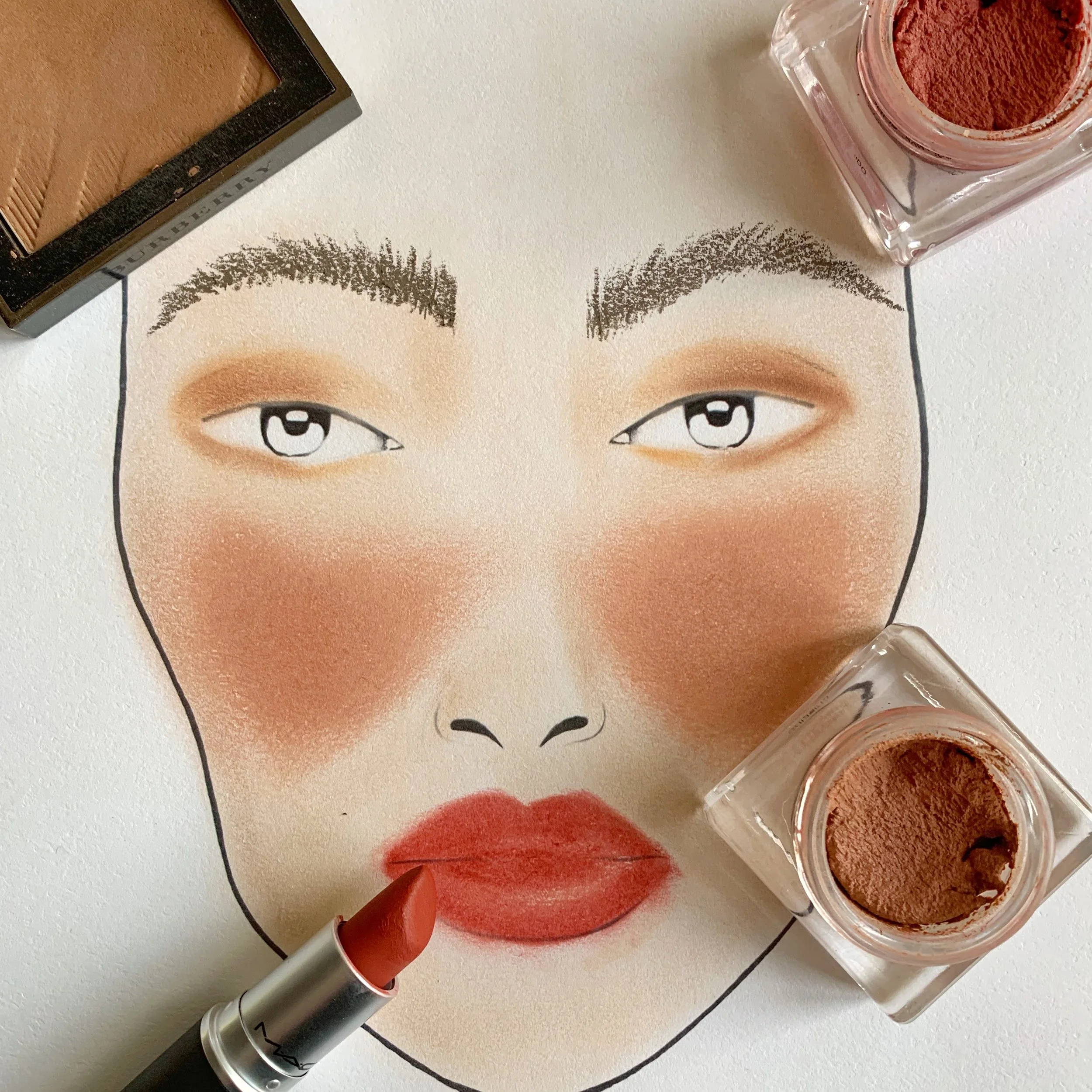 Face Chart Look inspiration