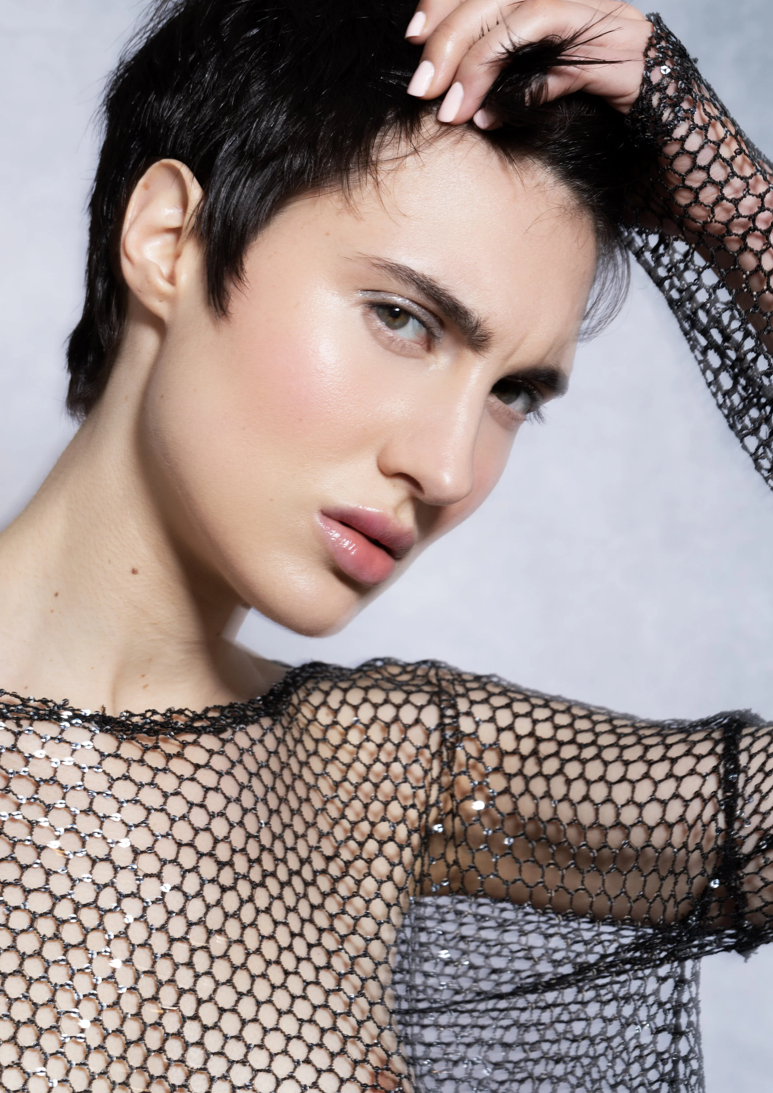 professional makeup course Barcelona – model with natural flawless skin and soft glow