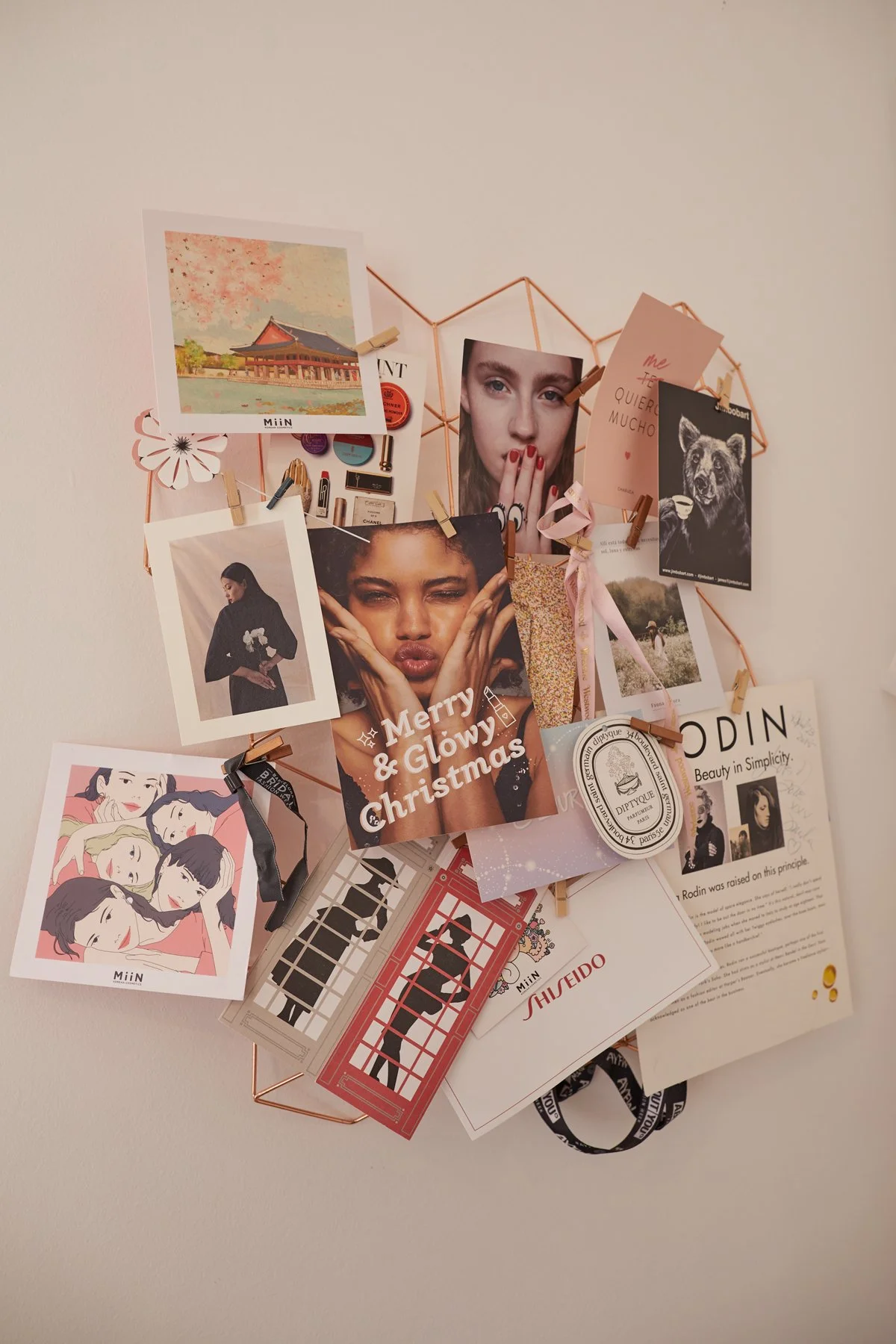 Makeup inspiration wall Barcelona studio