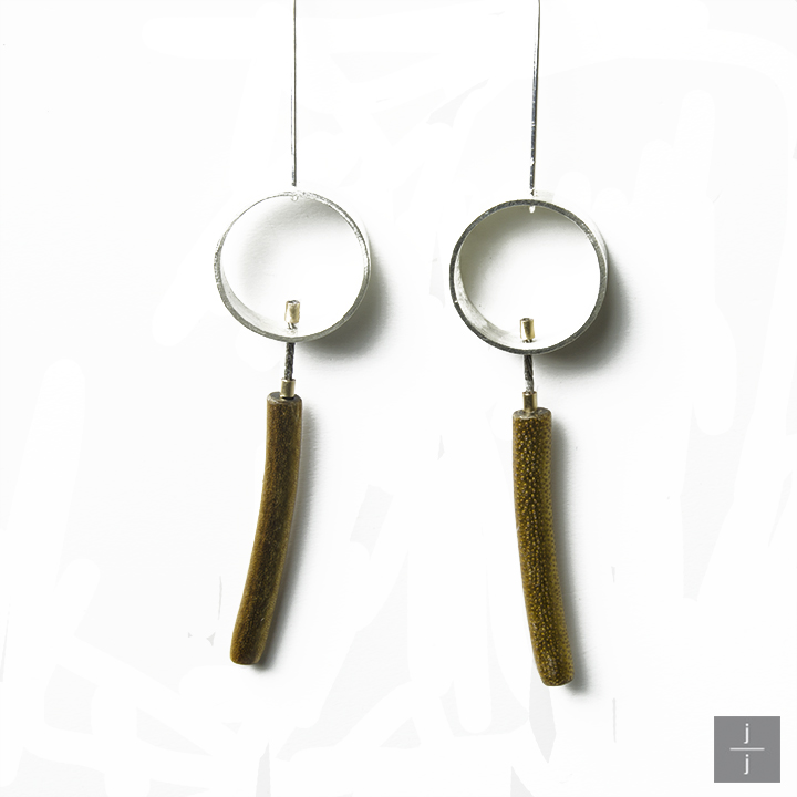 Circle Earr w Golden Coral.jpg