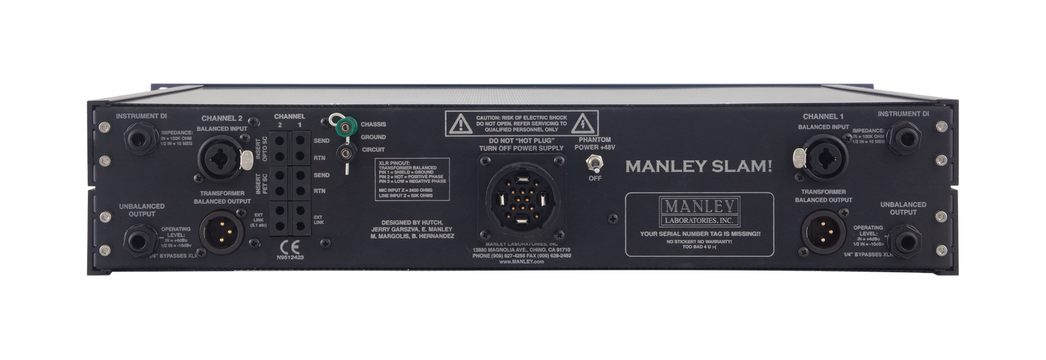 Manley SLAM!® Stereo Limiter and Mic Preamp — Manley