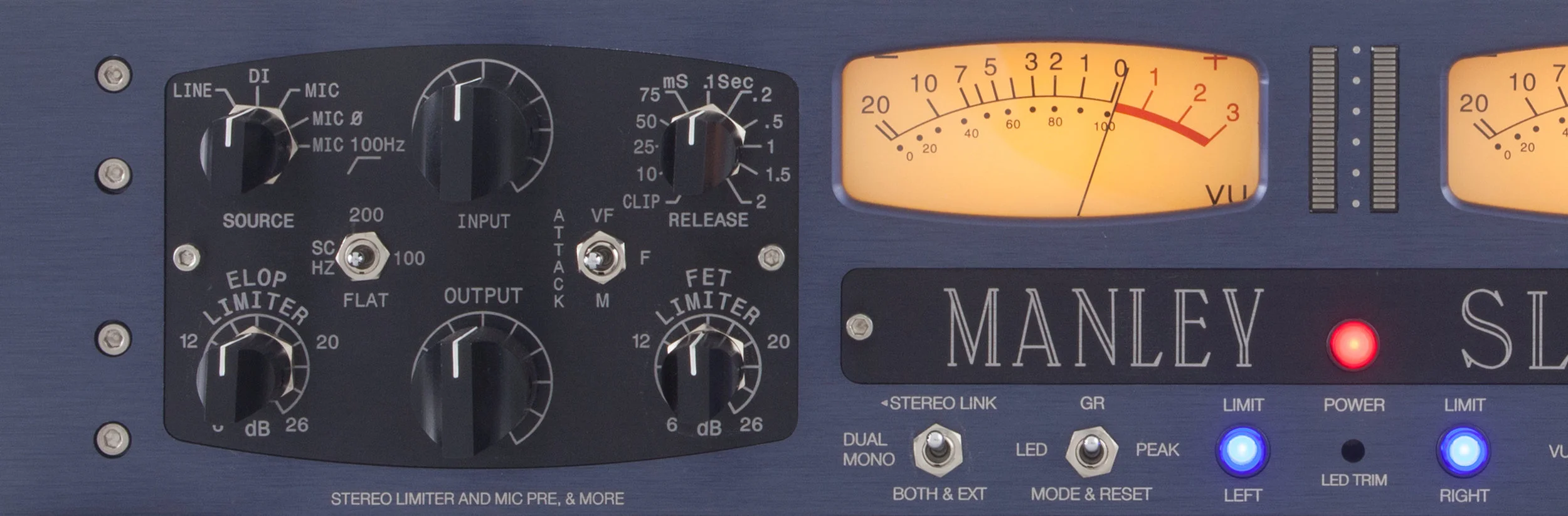 配信機器・PA機器・レコーディング機器 Manley SLAM! Stereo Limiter & Mic Pre Manley SLAM!® Stereo Limiter and Mic Preamp — Manley