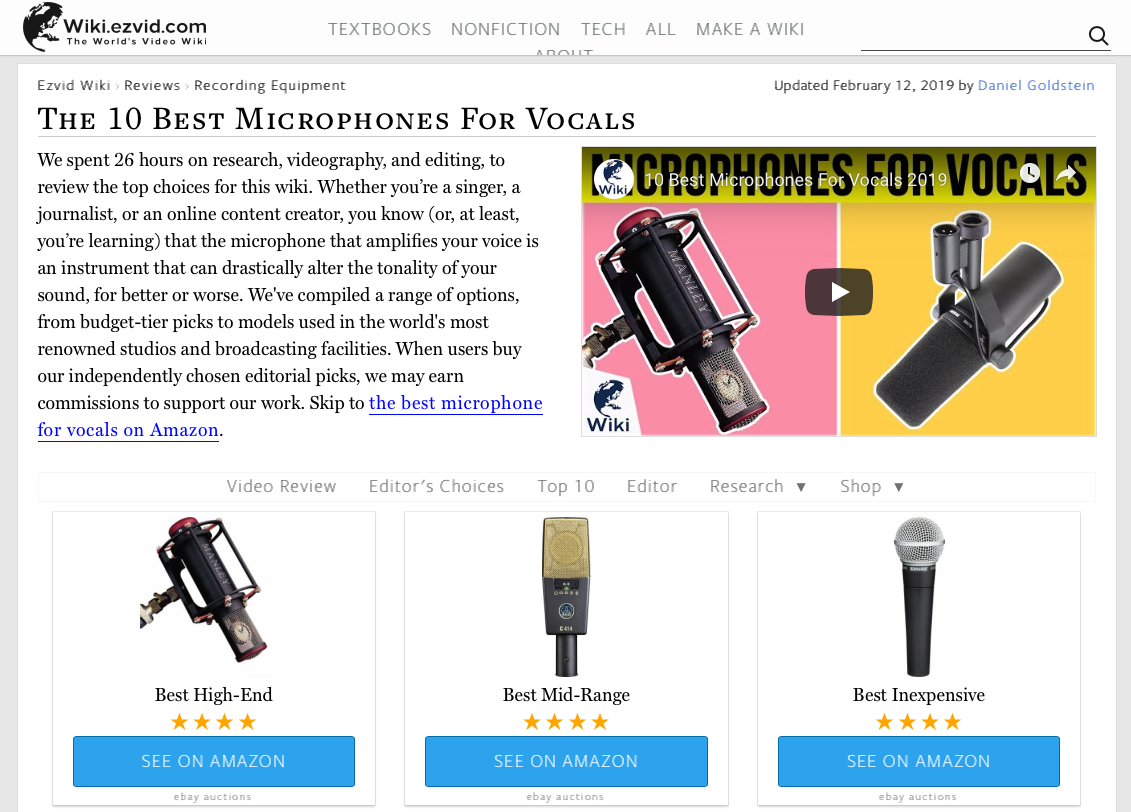 The Reference Cardioid is NUMBER ONE for vocals, says The Internet!