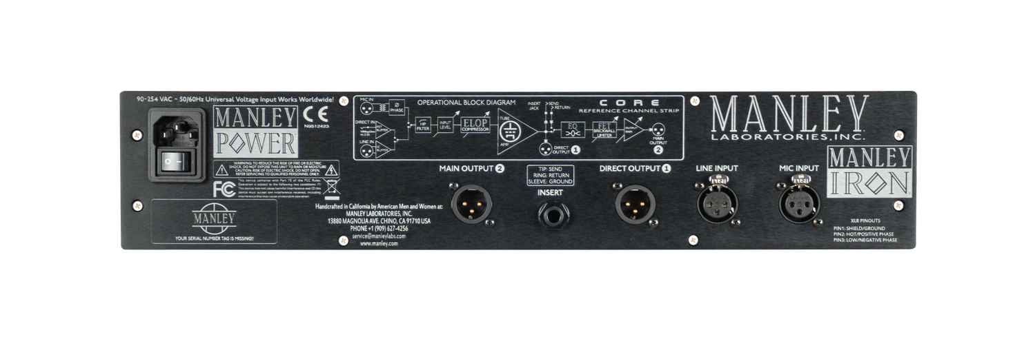 Manley CORE® Reference Channel Strip — Manley Laboratories, Inc.