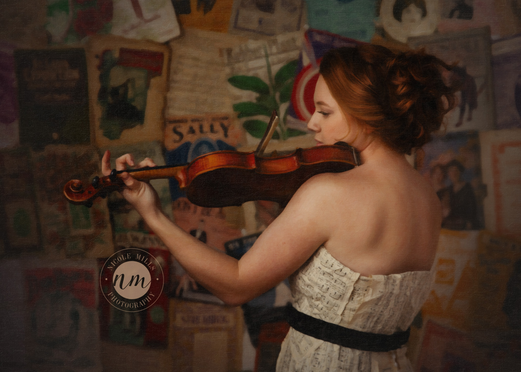 Nicole Mills Photography Rochester MN Music Portrait Gown