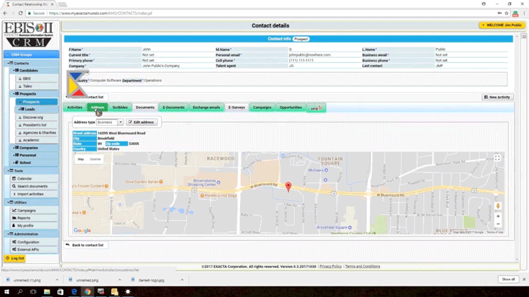 Google Maps animation for CRM demo video - Click here to watch video