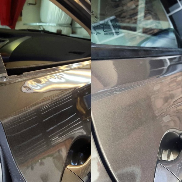 BEFORE AND AFTER LINE DENT ON DOOR.jpg