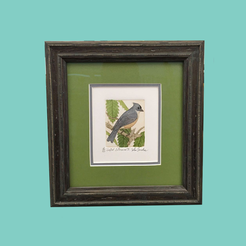 Teal square- drak wood frame w bird.png