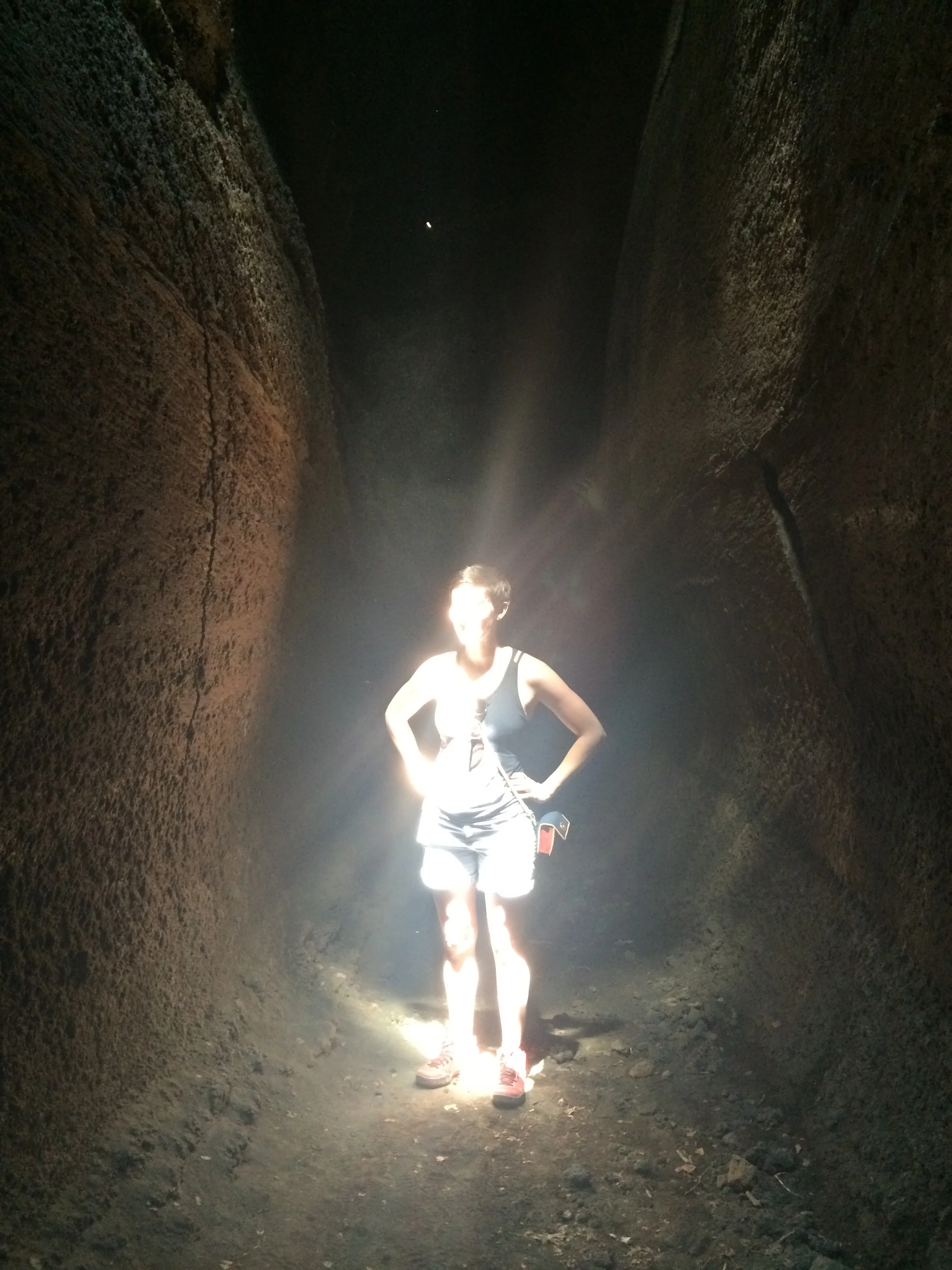 Lava cave, Mt. Etna, Sicily