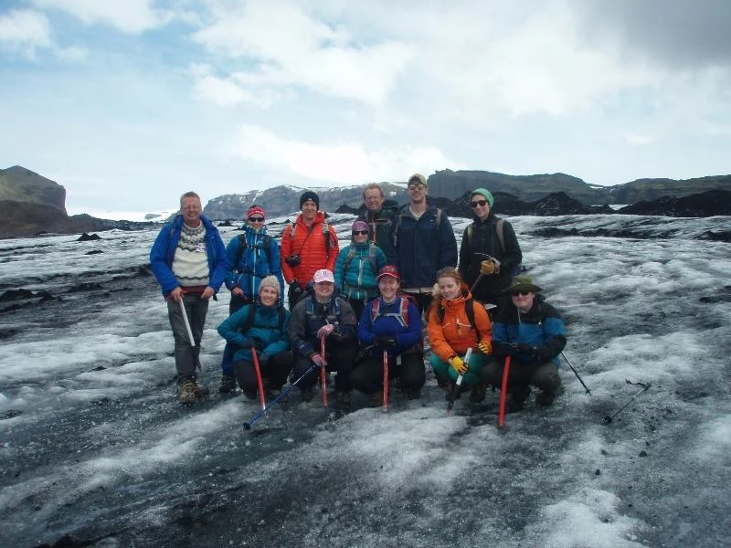 Traversing Sólheimajökull Glacier, Iceland
