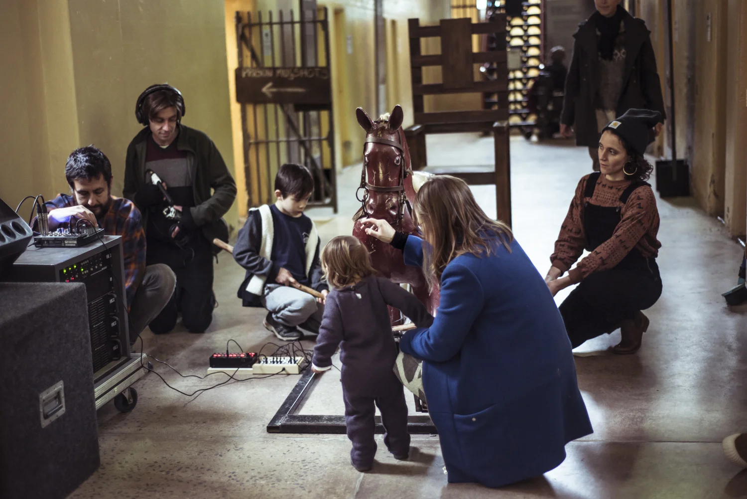 Dust - creative development, Castlemaine Gaol, Dja Dja Wurrung, 19 May 2018. Photo by Pippa Samaya.