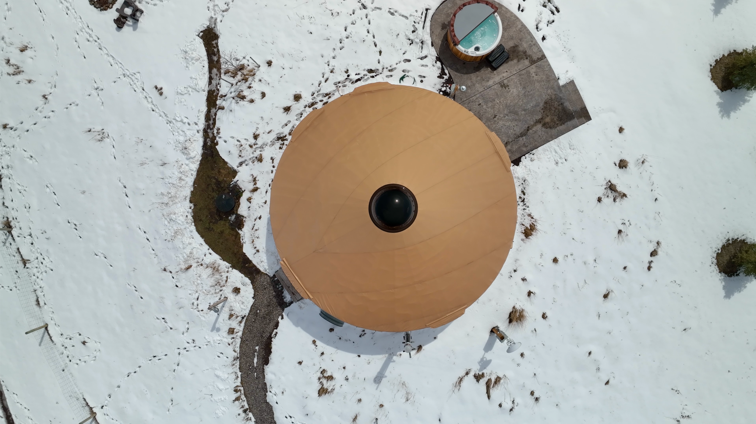 Real Estate Aerial Video: The Yurt