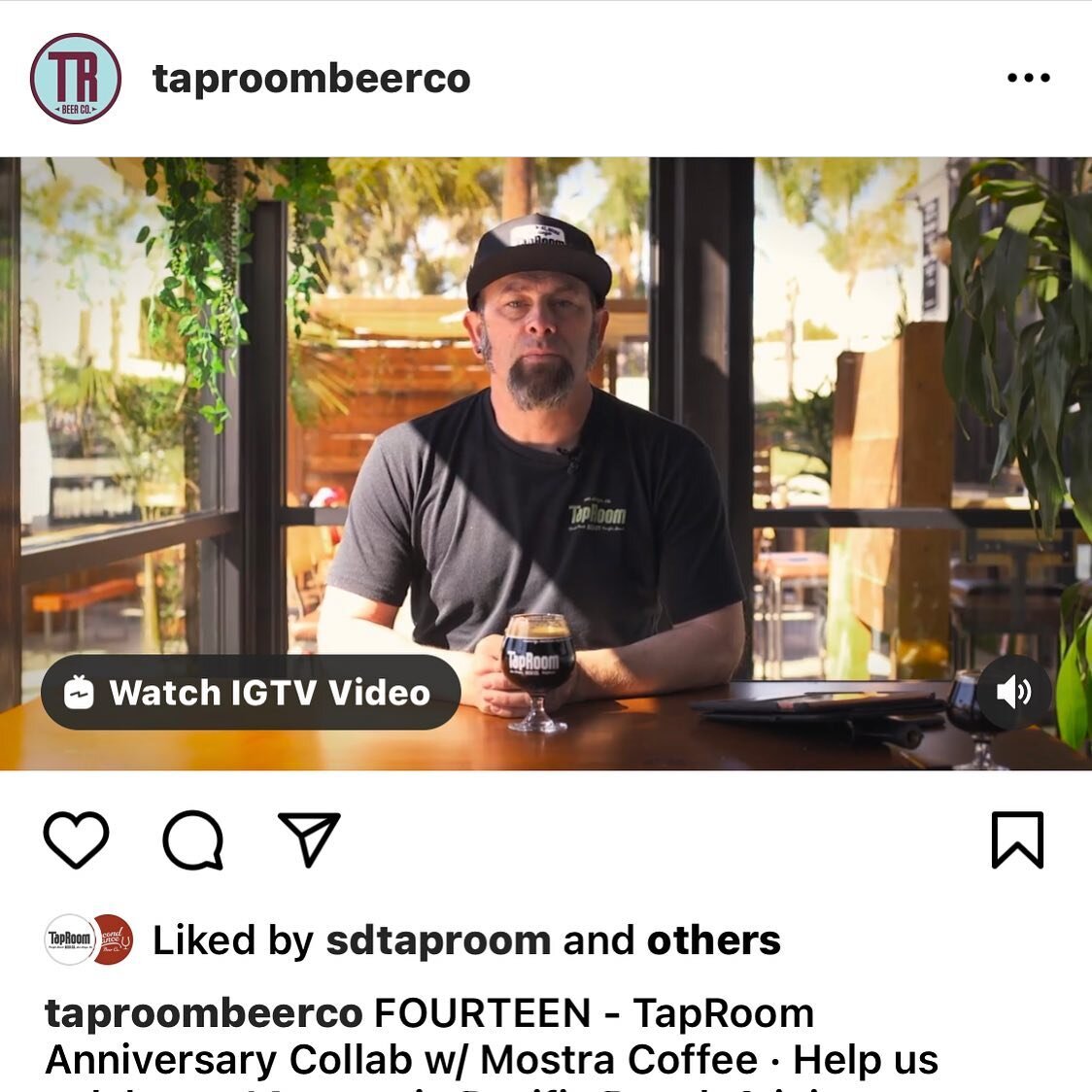 Such good things happening at @taproombeerco @sdtaproom !!!!
Cannot wait!
#mostracoffee #taproom #sdbeer @billbatten