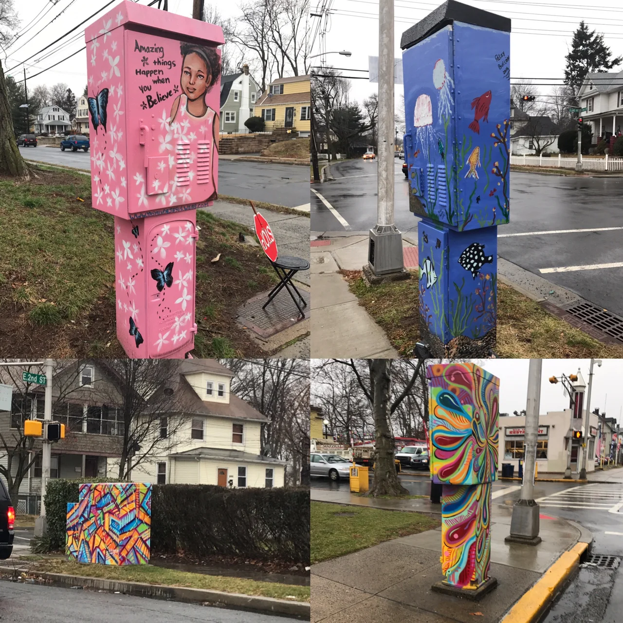 Locations (Clockwise Top L to R): W. 4th St & Clinton Ave; Leland Ave & E. 2nd St; Berckman St & E. 2nd St; and Park Ave & E. 5th St