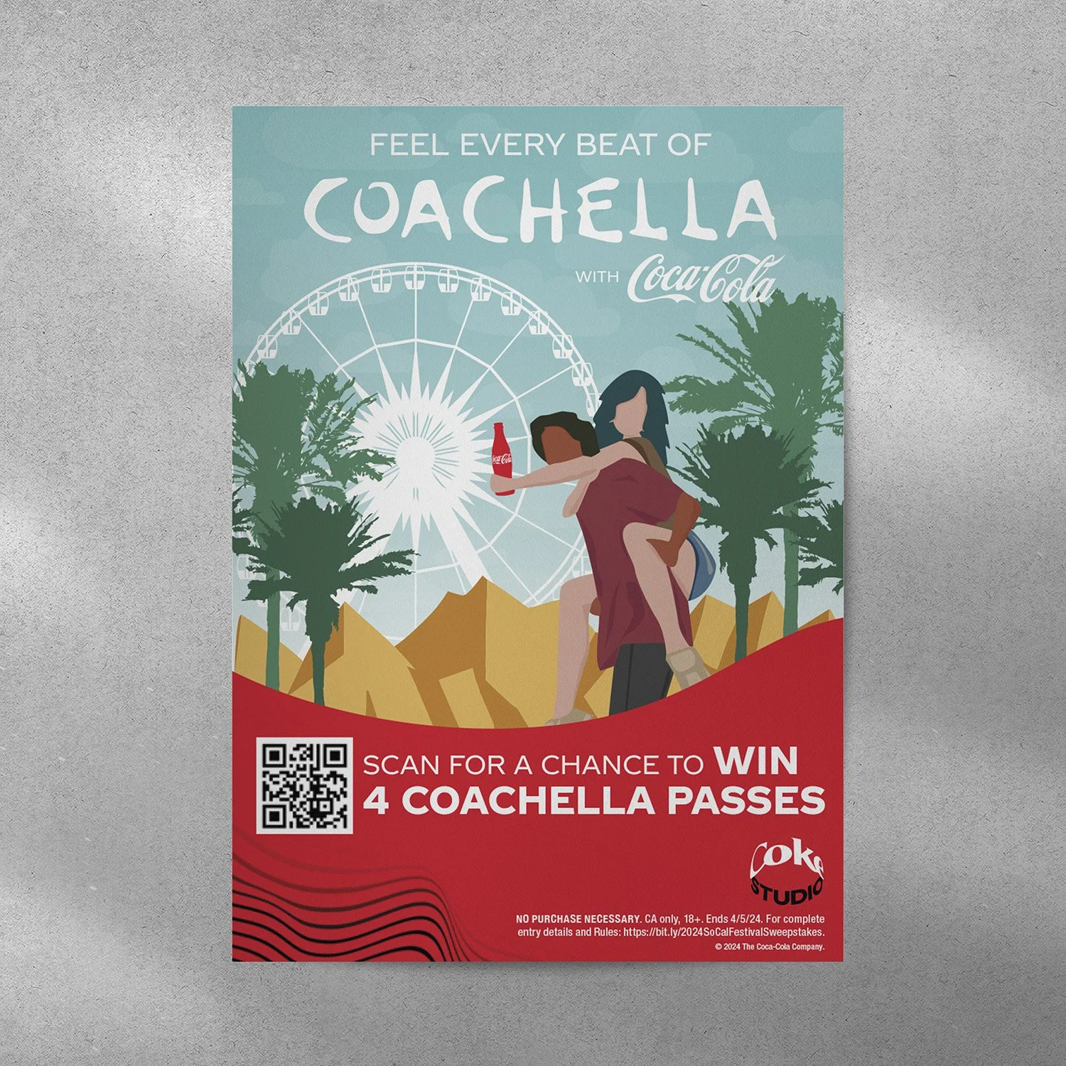 Coachella + Coca-Cola Sweepstakes Poster