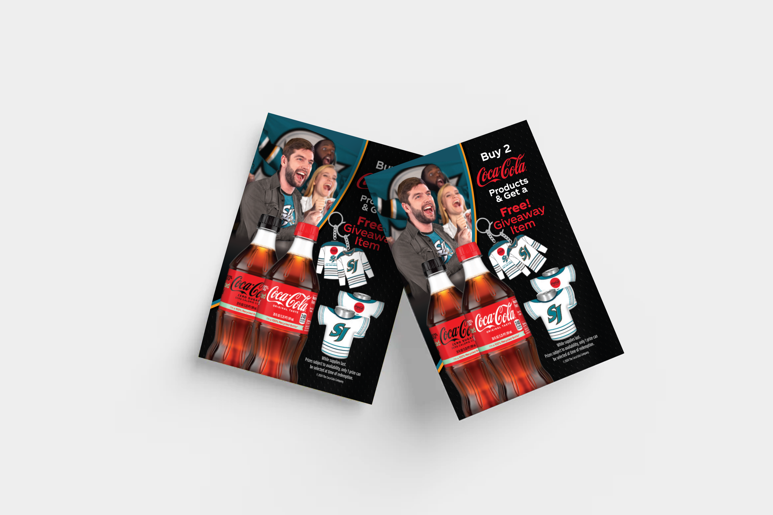 San Jose Sharks + Coca-Cola Giveaway Clings