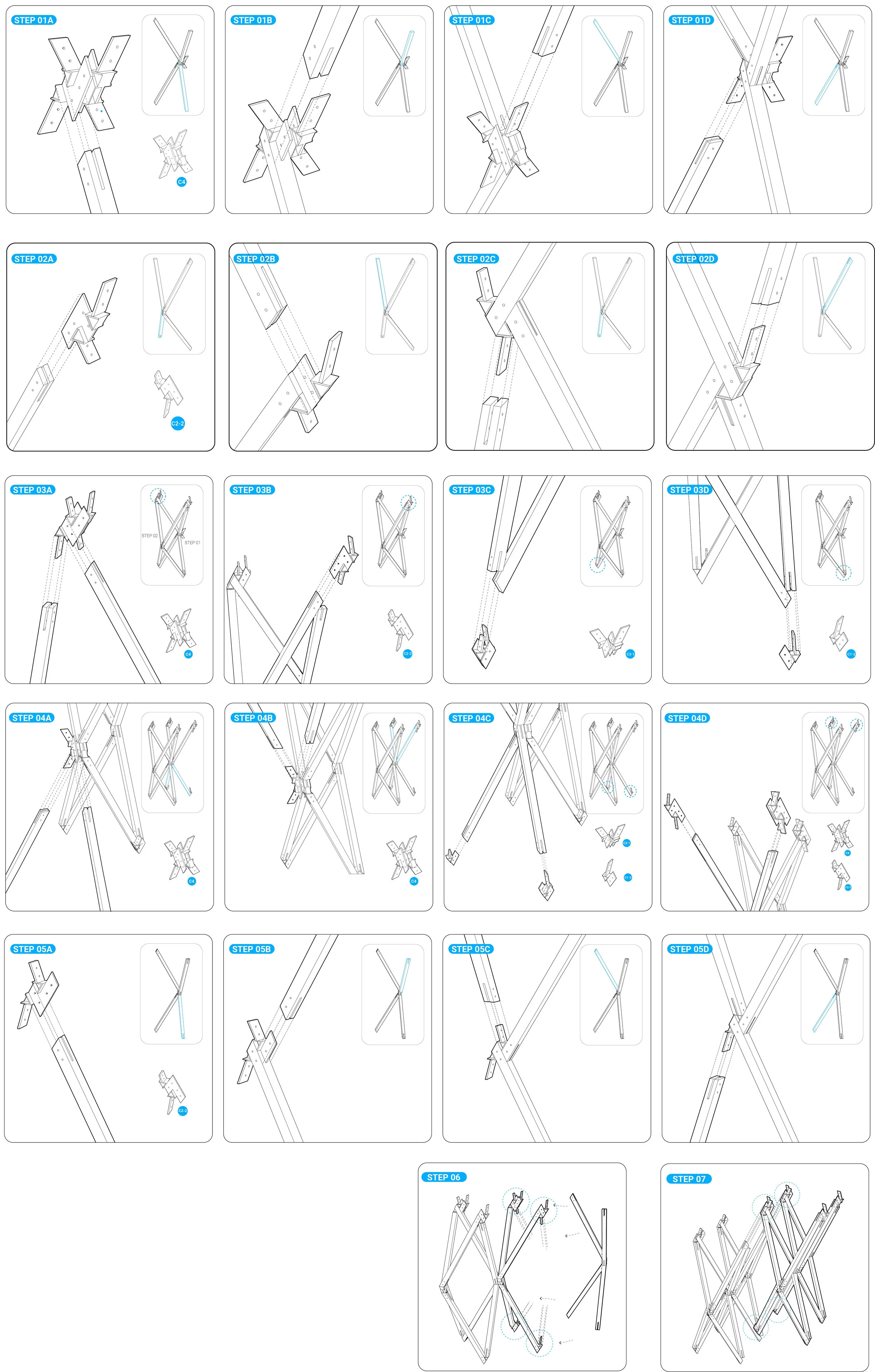 Instructions for model assembly