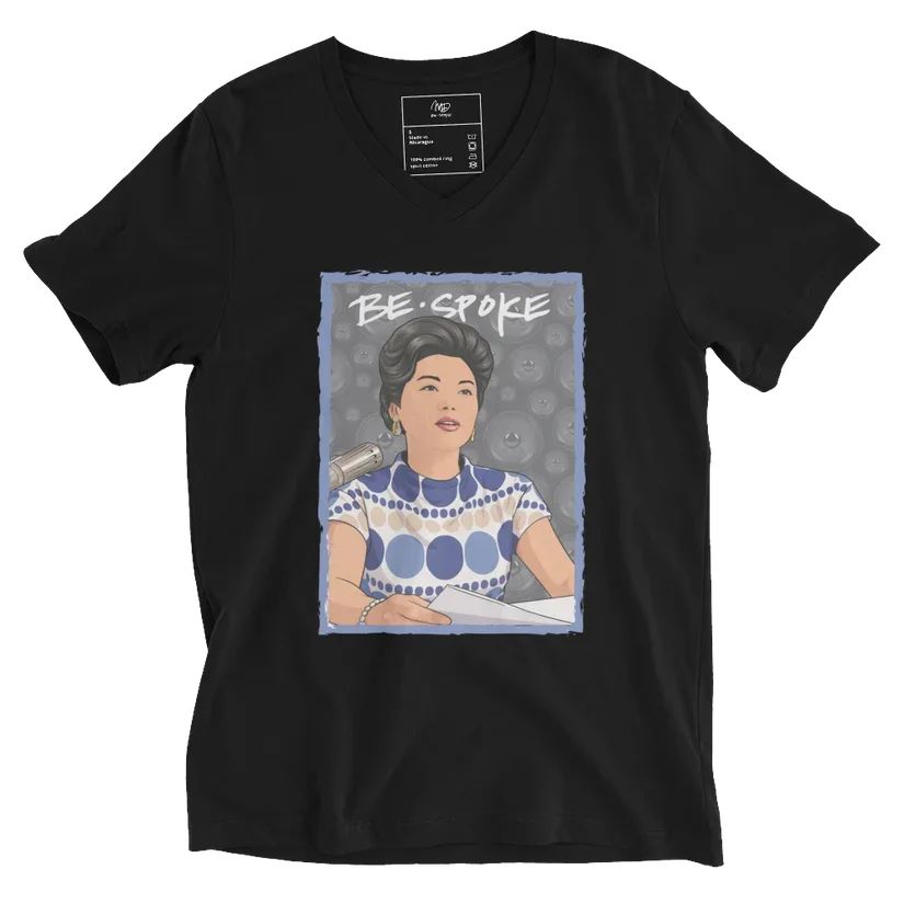 Patsy Mink Be*Spoke | Unisex V-Neck T-Shirt | From $22.22