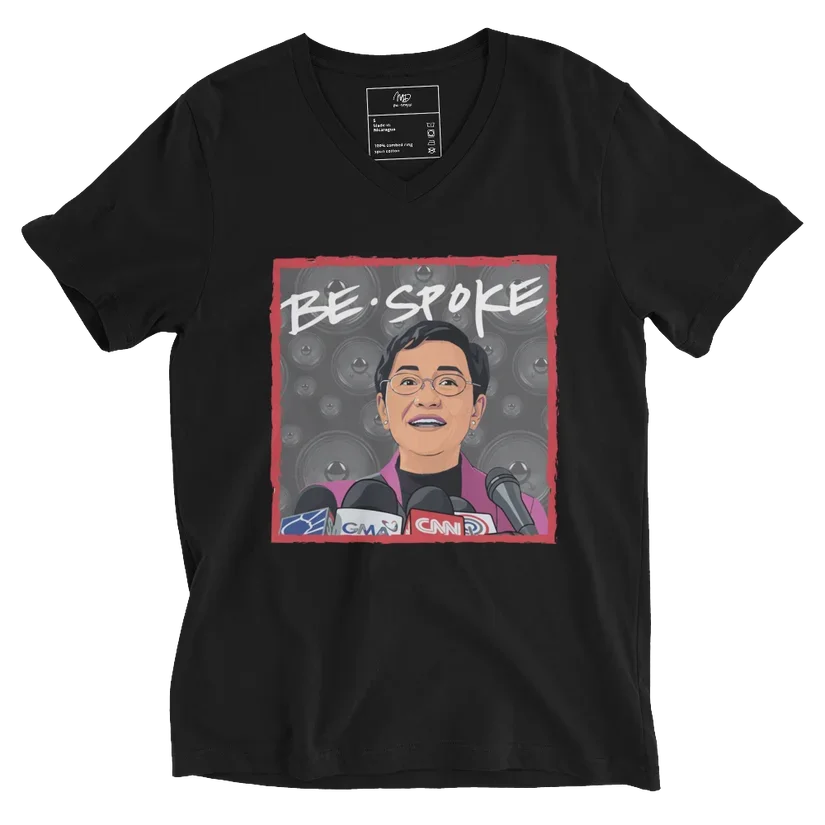 Maria Ressa Be*Spoke | Unisex V-Neck T-Shirt | From $22.22