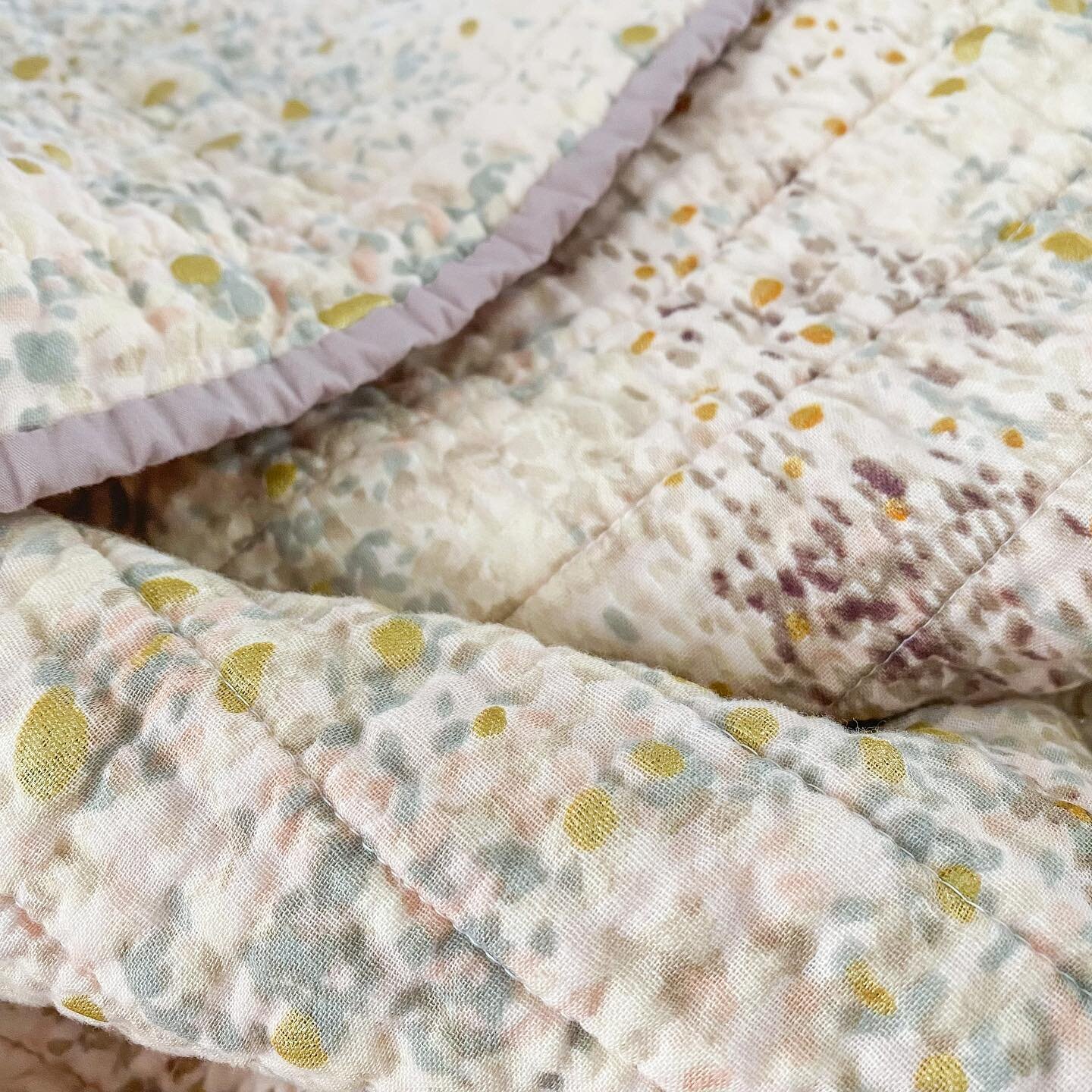 Finished this Nani Iro double gauze whole cloth quilt for Eleanor and I can&rsquo;t get over how squishy it is.