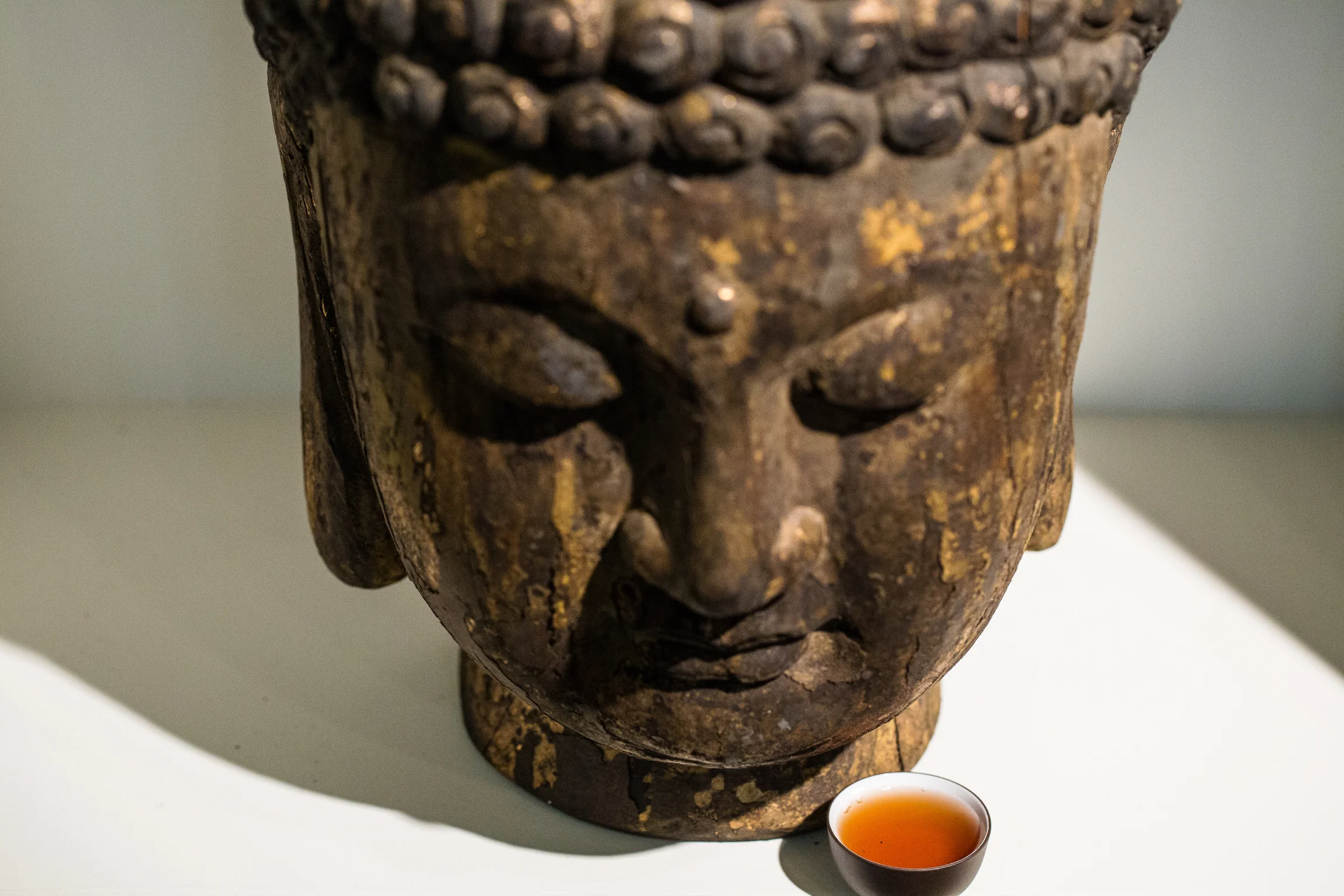 Like the Buddha. Be at peace, and drink the tea.