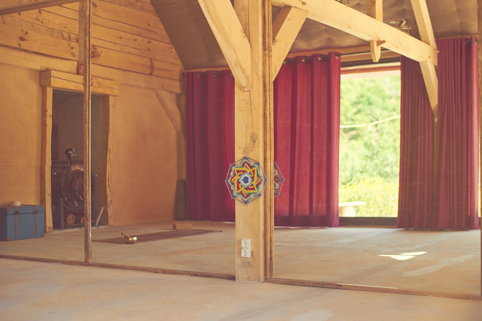 Indoor yoga space