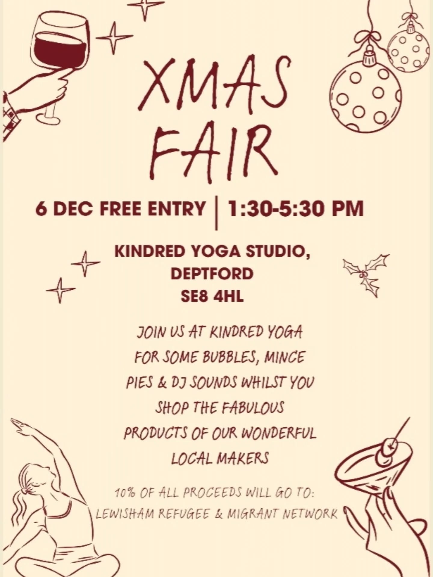 Next weekend!! 🎄

Happy weekend fam! We're excited to be attending the Xmas Fair next Saturday at @kindredyogalife. We'll be there with some of our juices,  snacks and shots. ✨️

And also, in keeping with the Christmas theme, a special treat being s