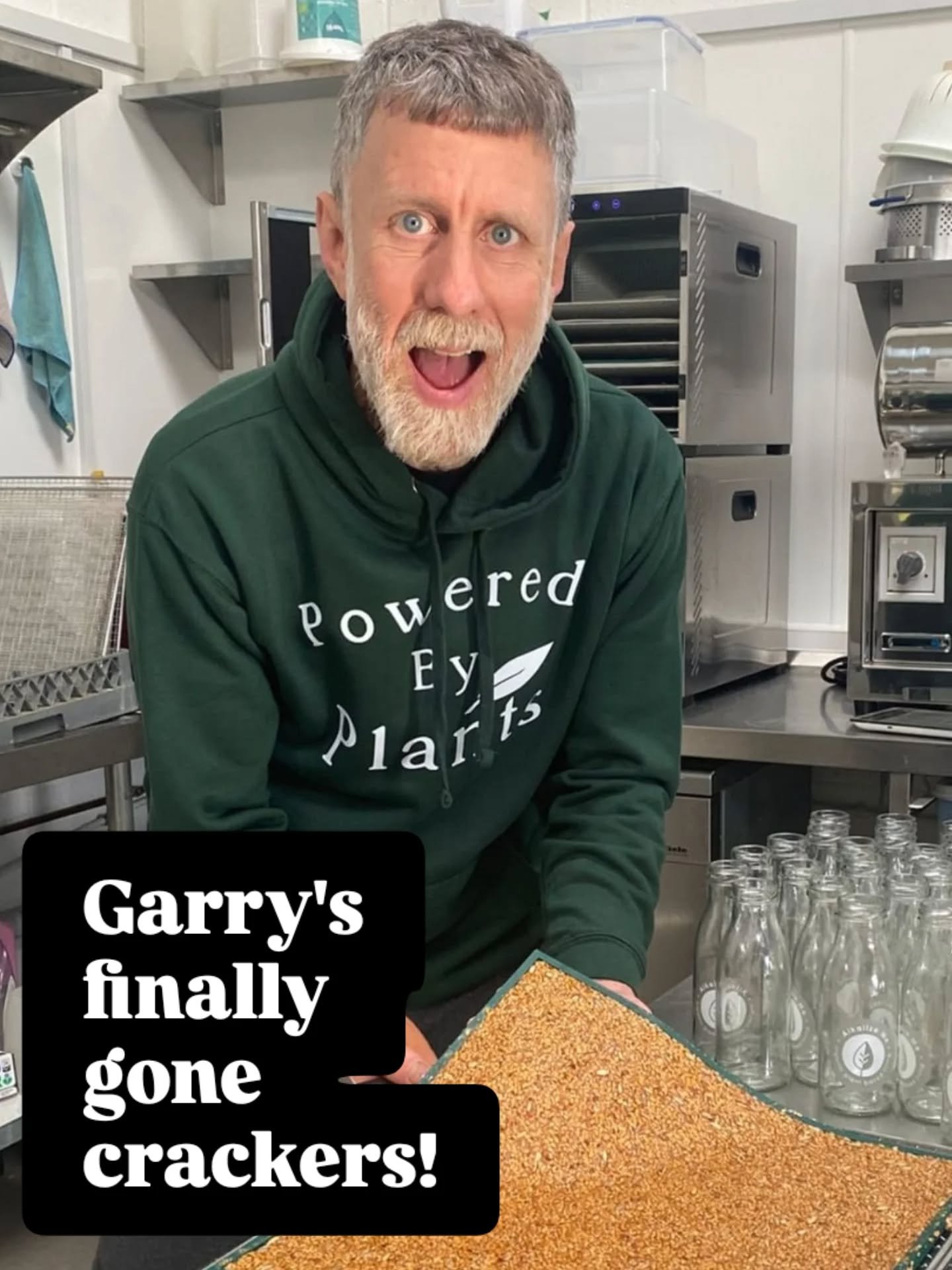 No Garry hasn't quite gone crackers! 😍

But it has been all about the snacks this week in Alkalize Me HQ. The dehydrator has been put to full use with batches of Raw'some Crackers being made for the soup cleanses orders coming in!

We make everythin
